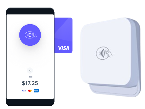 Android phone accepting a Stripe Tap to Pay payment